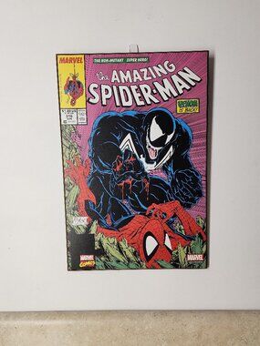 The Amazing Spider-Man #316 Wood Wall Poster Plaque 13" X 19" Silver Buffalo